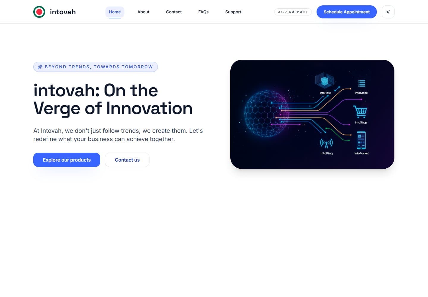 Intovah website