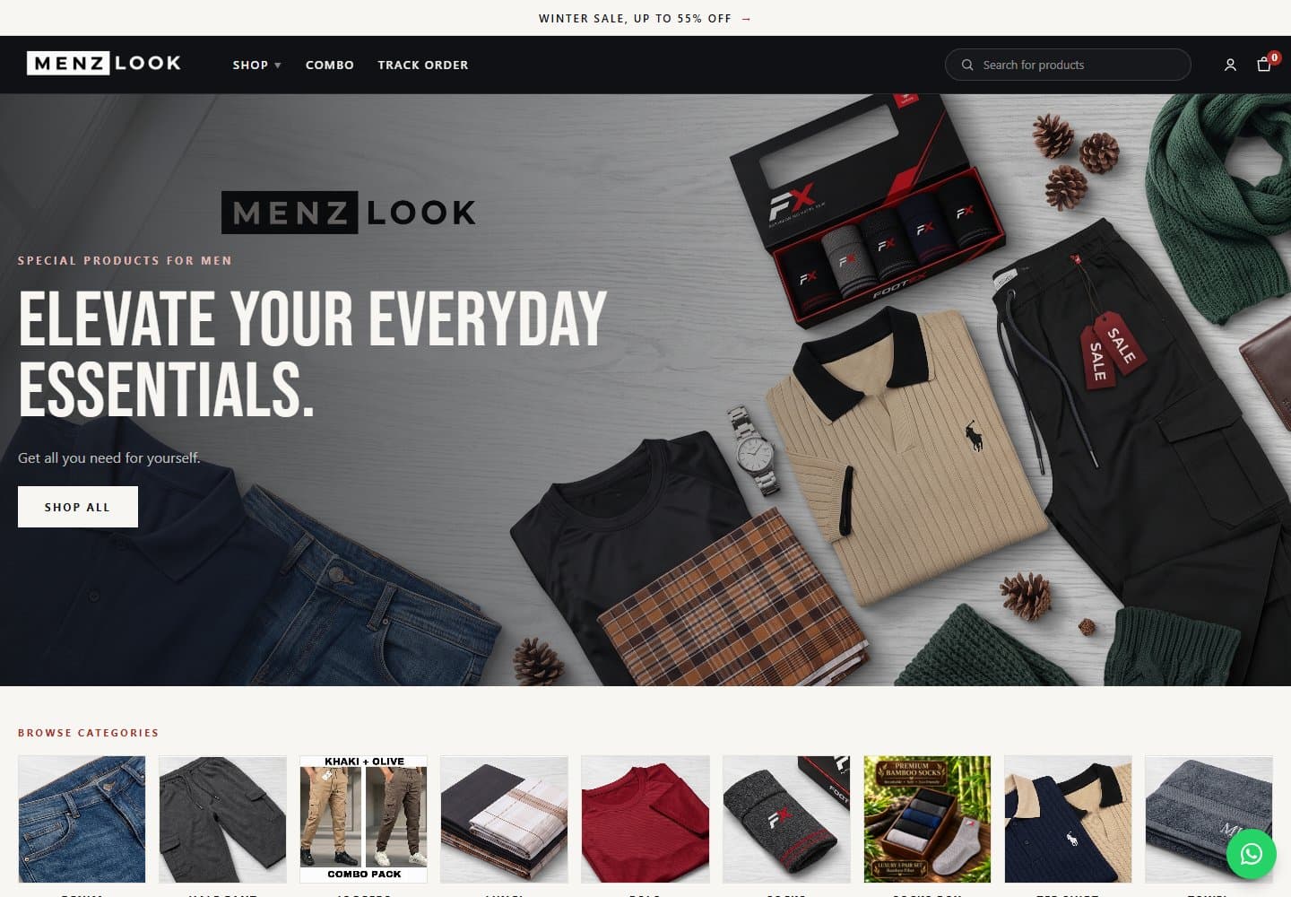 Menzlook website