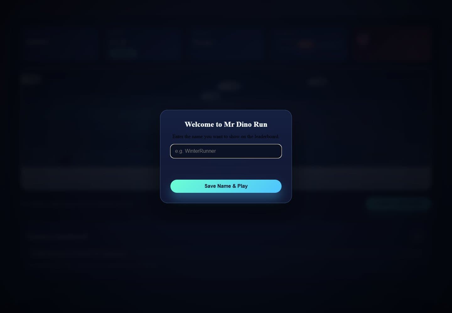 Mr Dino website