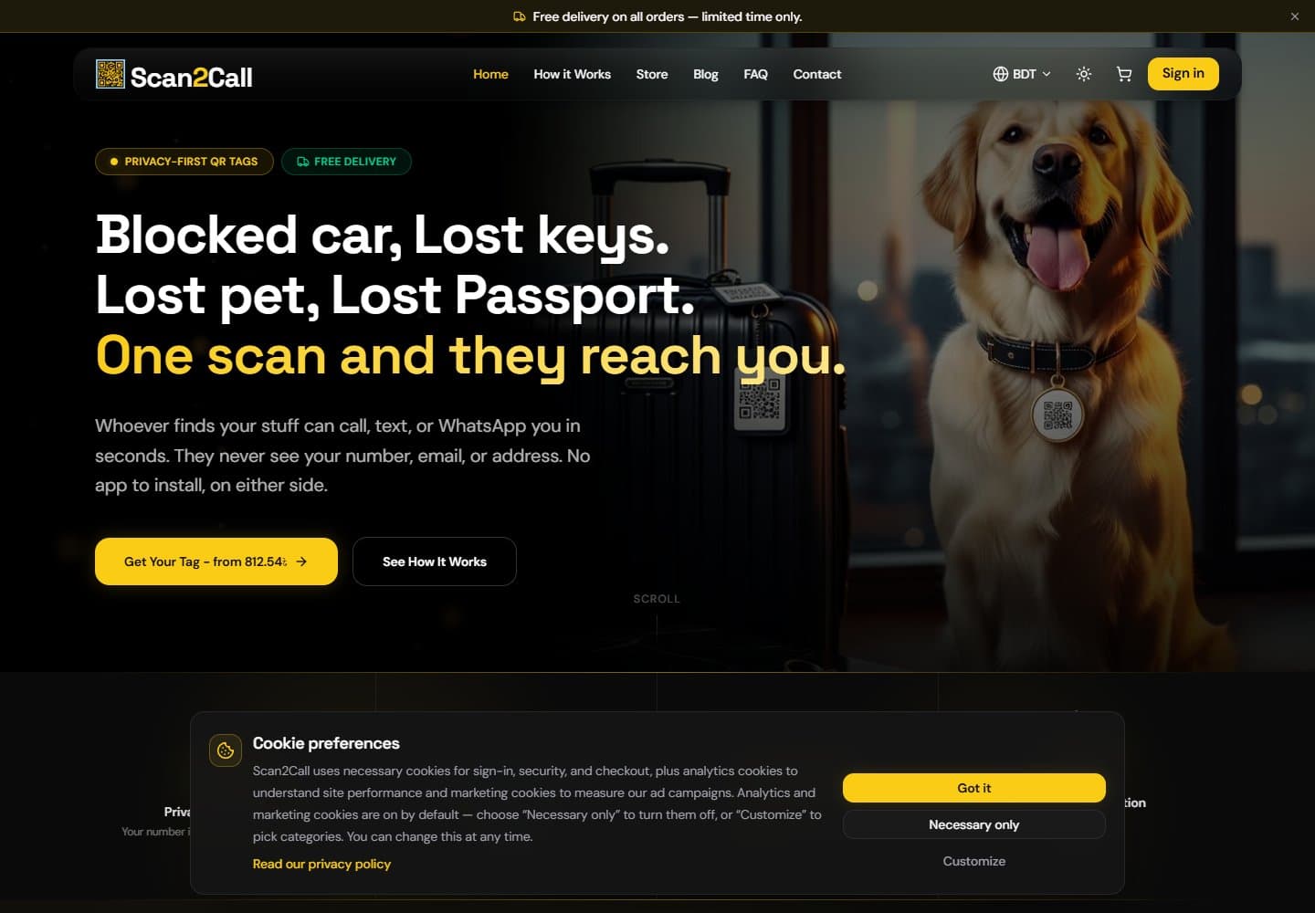 Scan2Call - Australia website