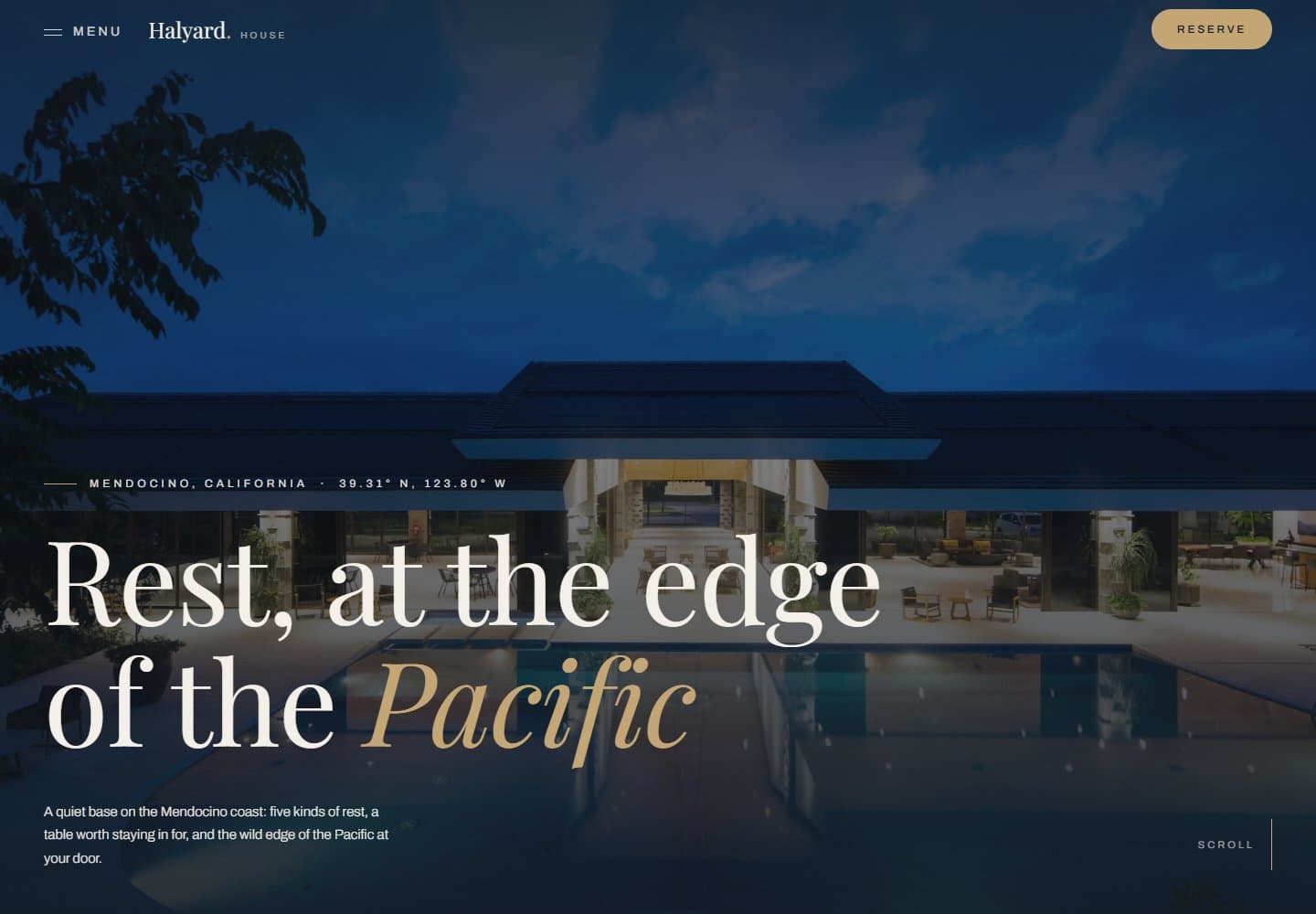 Halyard House website