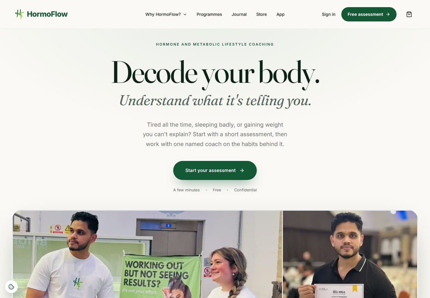 HormoFlow - Lifestyle Coaching website